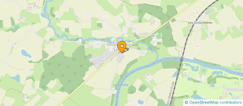localisation de l'entreprise MADAME SOAZIC BRUNEAU à SOUVIGNE-SUR-SARTHE