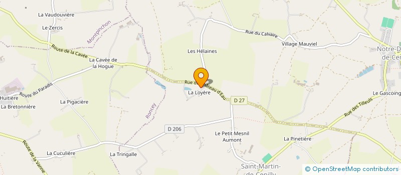 localisation de l'entreprise MADAME SOAZIC LOQUET  SAINT-MARTIN-DE-CENILLY