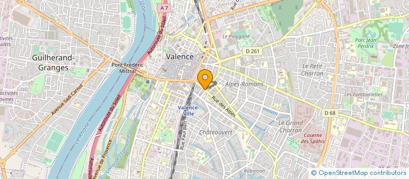 localisation de l'entreprise MADAME SOAZIC PREVOT à VALENCE