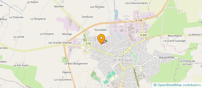 localisation de l'entreprise MADAME SOAZIG BOUTEMY  LA GUERCHE-DE-BRETAGNE