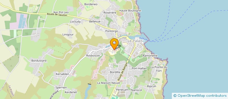 localisation de l'entreprise MADAME SOAZIG CEBELIEU  LE PALAIS