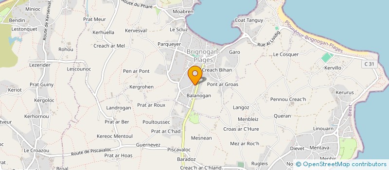 localisation de l'entreprise MADAME SOAZIG CHAPALAIN  PLOUNEOUR-BRIGNOGAN-PLAGES