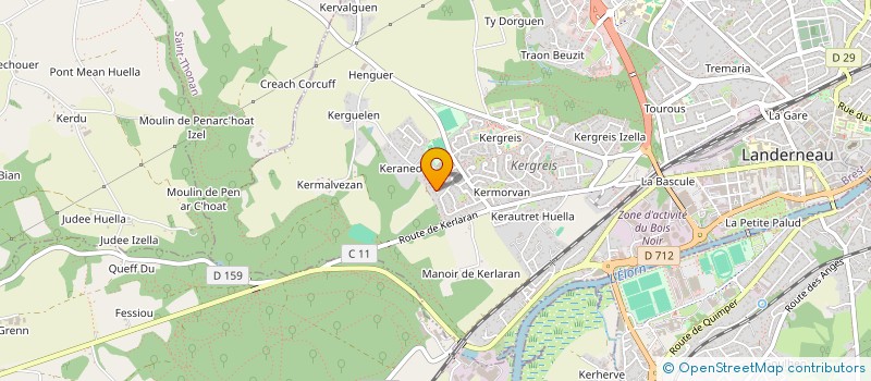 localisation de l'entreprise MADAME SOAZIG LEDAUPHIN à LANDERNEAU