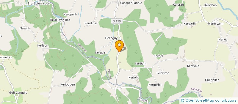 localisation de l'entreprise MADAME SOAZIG MERAND  PLUMELIAU-BIEUZY