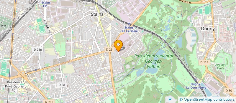localisation de l'entreprise MADAME SOAZIG MORVAN  STAINS