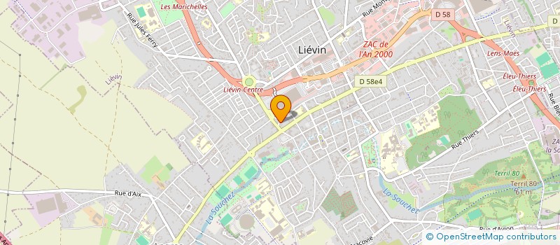 localisation de l'entreprise MADAME SOFIA AMARGLISSE  LIEVIN