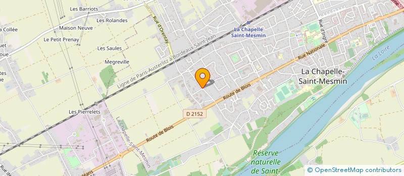 localisation de l'entreprise MADAME SOFIA BEAU à LA CHAPELLE-SAINT-MESMIN