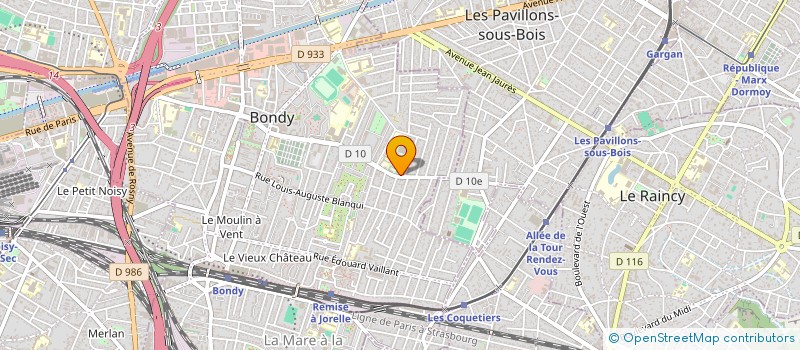 localisation de l'entreprise MADAME SOFIA BELBACHIR  BONDY