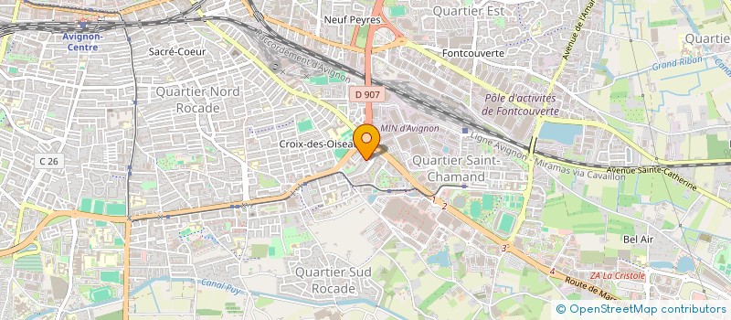 localisation de l'entreprise MADAME SOFIA BENDJILALI  AVIGNON