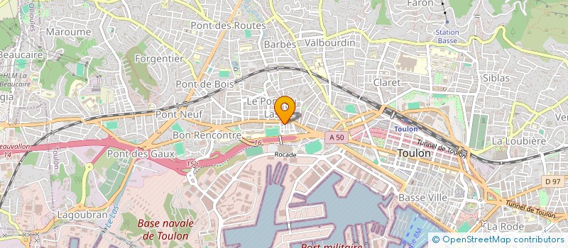 localisation de l'entreprise MADAME SOFIA BENHAMOU  TOULON