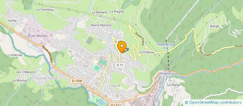 localisation de l'entreprise MADAME SOFIA BOITEL  UGINE