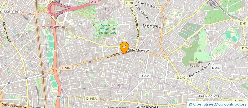 localisation de l'entreprise MADAME SOFIA BOUCHTIBA à MONTREUIL