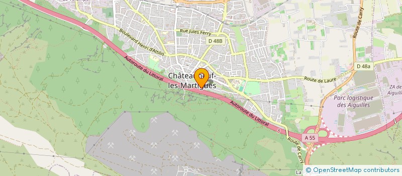 localisation de l'entreprise MADAME SOFIA BOUZIDI  CHATEAUNEUF-LES-MARTIGUES