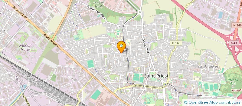 localisation de l'entreprise MADAME SOFIA CALLE  SAINT-PRIEST