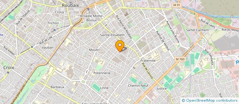 localisation de l'entreprise MADAME SOFIA CHATTAL  ROUBAIX