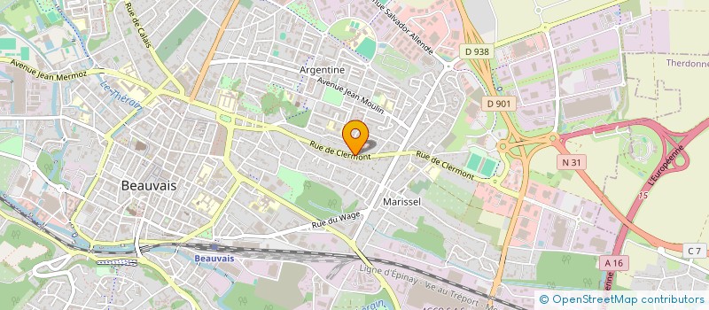localisation de l'entreprise MADAME SOFIA CUNHA MARQUES à BEAUVAIS