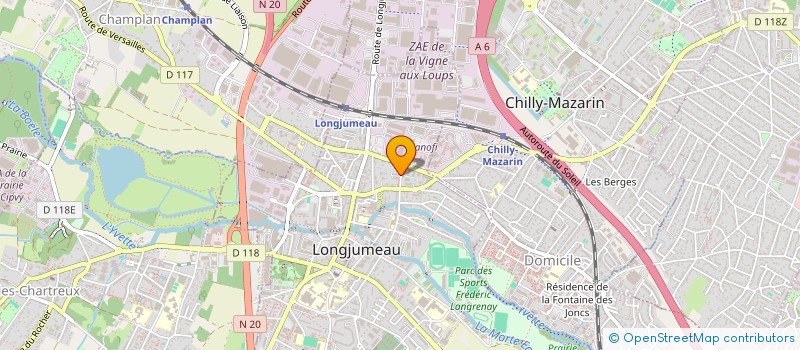 localisation de l'entreprise MADAME SOFIA DE OLIVEIRA NAVE  LONGJUMEAU