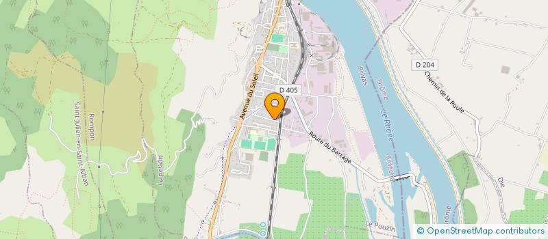 localisation de l'entreprise MADAME SOFIA DIAZ  LE POUZIN