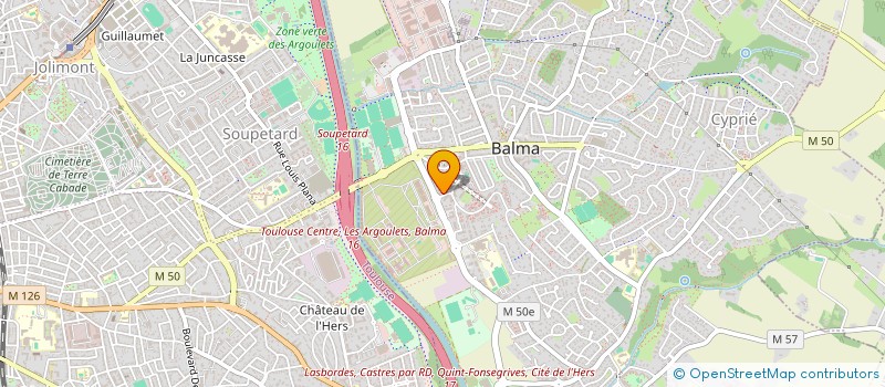localisation de l'entreprise MADAME SOFIA EL KANABI  BALMA