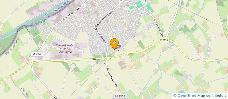 localisation de l'entreprise MADAME SOFIA GOUACHI  COMINES