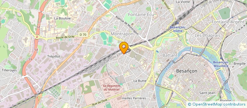 localisation de l'entreprise MADAME SOFIA GUITERRES NUNES VAQUEIRO à BESANCON