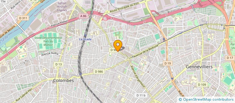 localisation de l'entreprise MADAME SOFIA HIMENE à COLOMBES