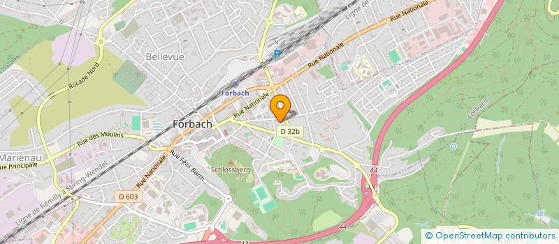 localisation de l'entreprise MADAME SOFIA LAKHDAR  FORBACH