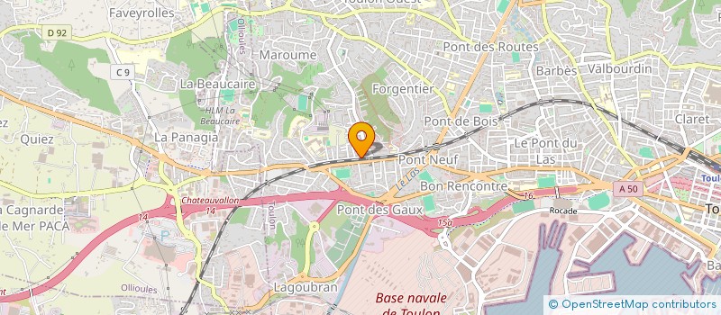 localisation de l'entreprise MADAME SOFIA LETAIEF  TOULON