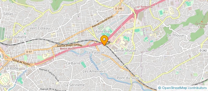 localisation de l'entreprise MADAME SOFIA MAGHRAOUI à TOULON