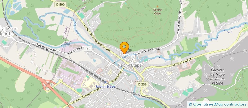 localisation de l'entreprise MADAME SOFIA MANGEOLLE  RAON-L'ETAPE