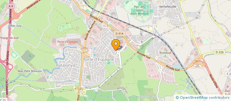 localisation de l'entreprise MADAME SOFIA MENDES FERREIRA  PERPIGNAN