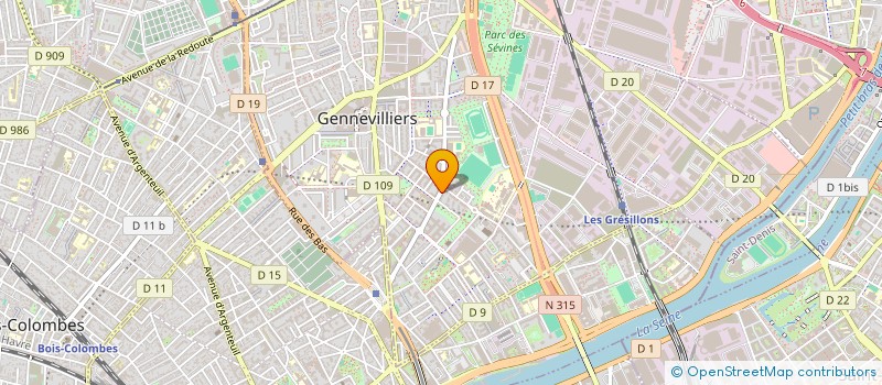 localisation de l'entreprise MADAME SOFIA OUBAKHTI à GENNEVILLIERS