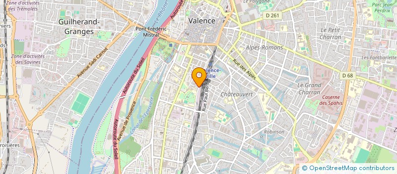 localisation de l'entreprise MADAME SOFIA SELMI  VALENCE