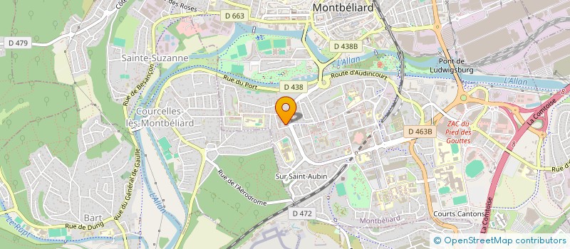 localisation de l'entreprise MADAME SOFIA TAGUIA à MONTBELIARD