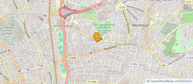 localisation de l'entreprise MADAME SOFIA VICTORIA PEREZ HERRERA à MONTREUIL