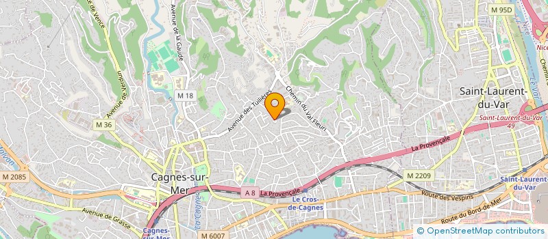 localisation de l'entreprise MADAME SOFIA WICKBERG à CAGNES-SUR-MER