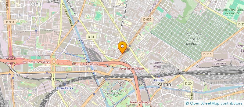 localisation de l'entreprise MADAME SOFIE KELLNER  AUBERVILLIERS