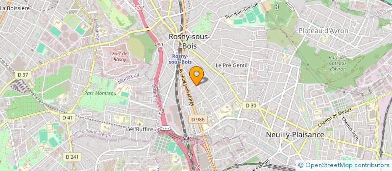 localisation de l'entreprise MADAME SOGOL SEYEDMIRZAEI à ROSNY-SOUS-BOIS