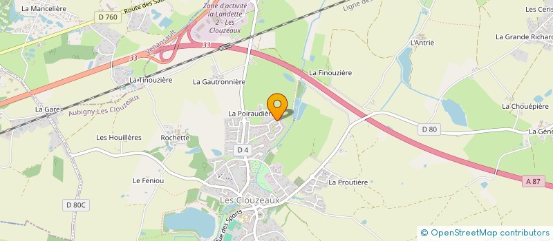 localisation de l'entreprise MADAME SOHANE BENMIMOU  AUBIGNY-LES CLOUZEAUX