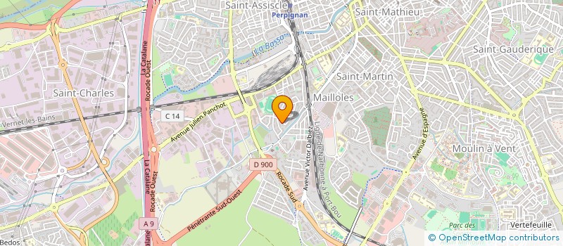 localisation de l'entreprise MADAME SOHANE HAMANI  PERPIGNAN