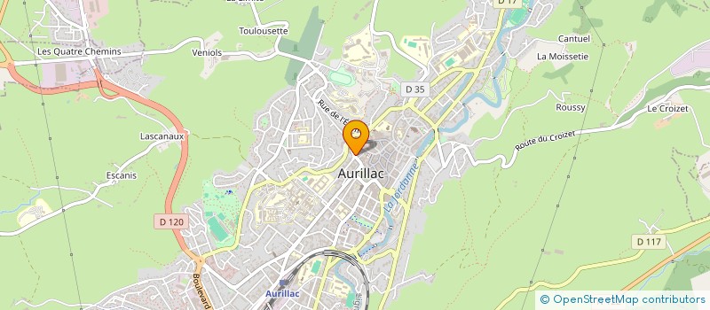 localisation de l'entreprise MADAME SOILHATI ABDOU ISSA à AURILLAC