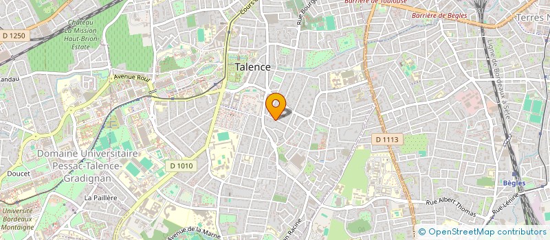 localisation de l'entreprise MADAME SOIZIC BILLANDON à TALENCE