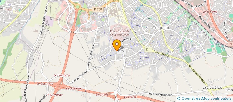 localisation de l'entreprise MADAME SOIZIC BOURNIQUEL  TREGUEUX