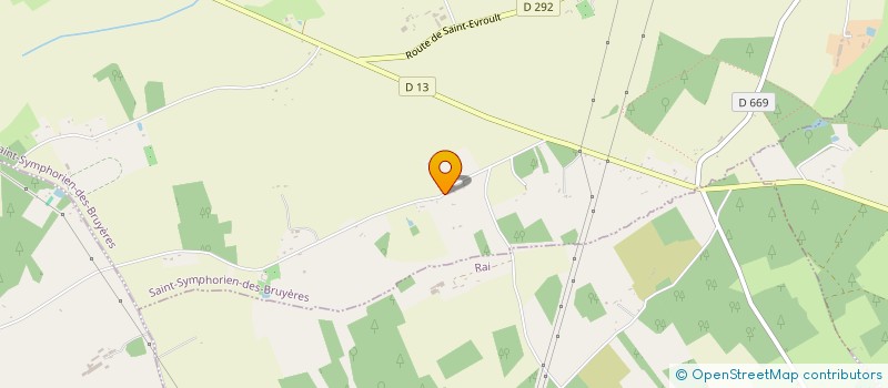 localisation de l'entreprise MADAME SOIZIC DELACROIX à SAINT-SYMPHORIEN-DES-BRUYERES