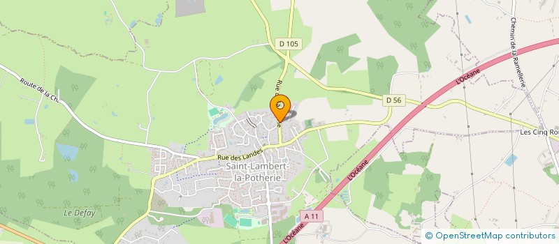 localisation de l'entreprise MADAME SOIZIC FERON  SAINT-LAMBERT-LA-POTHERIE