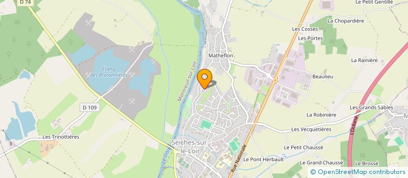 localisation de l'entreprise MADAME SOIZIC JARRY à SEICHES-SUR-LE-LOIR