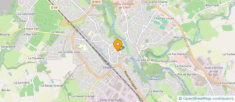localisation de l'entreprise MADAME SOIZIC KERIHUEL à CLISSON