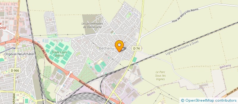 localisation de l'entreprise MADAME SOIZIC LE COQ  BETHENY