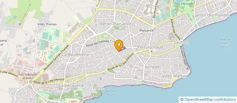localisation de l'entreprise MADAME SOIZIC RADIGOIS à SAINT-NAZAIRE