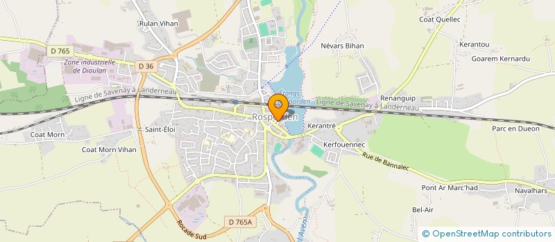 localisation de l'entreprise MADAME SOIZIC RIBOT  ROSPORDEN